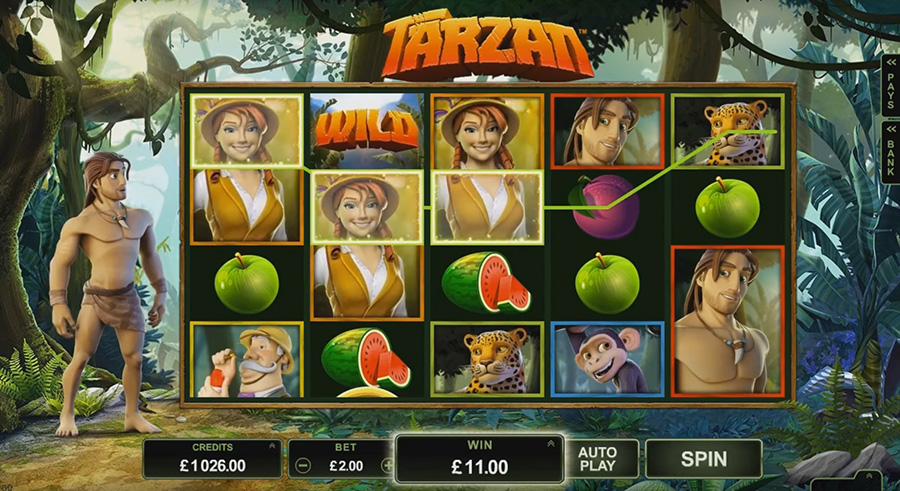 Microgaming - Tarzan, скриншот 2